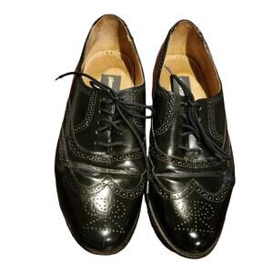 Men's VTG Pierre Cardin Leather Wing Tip Oxford Dress Shoes Size 9D
